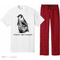 Fight Or Flight Funny Penguin Pun Fight Or Flight Meme Pajama Set thumb 0