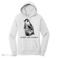 Fight Or Flight Funny Penguin Pun Fight Or Flight Meme Women's Hoodie thumb 0