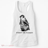 Fight Or Flight Funny Penguin Pun Fight Or Flight Meme Women's Tank Top thumb 0