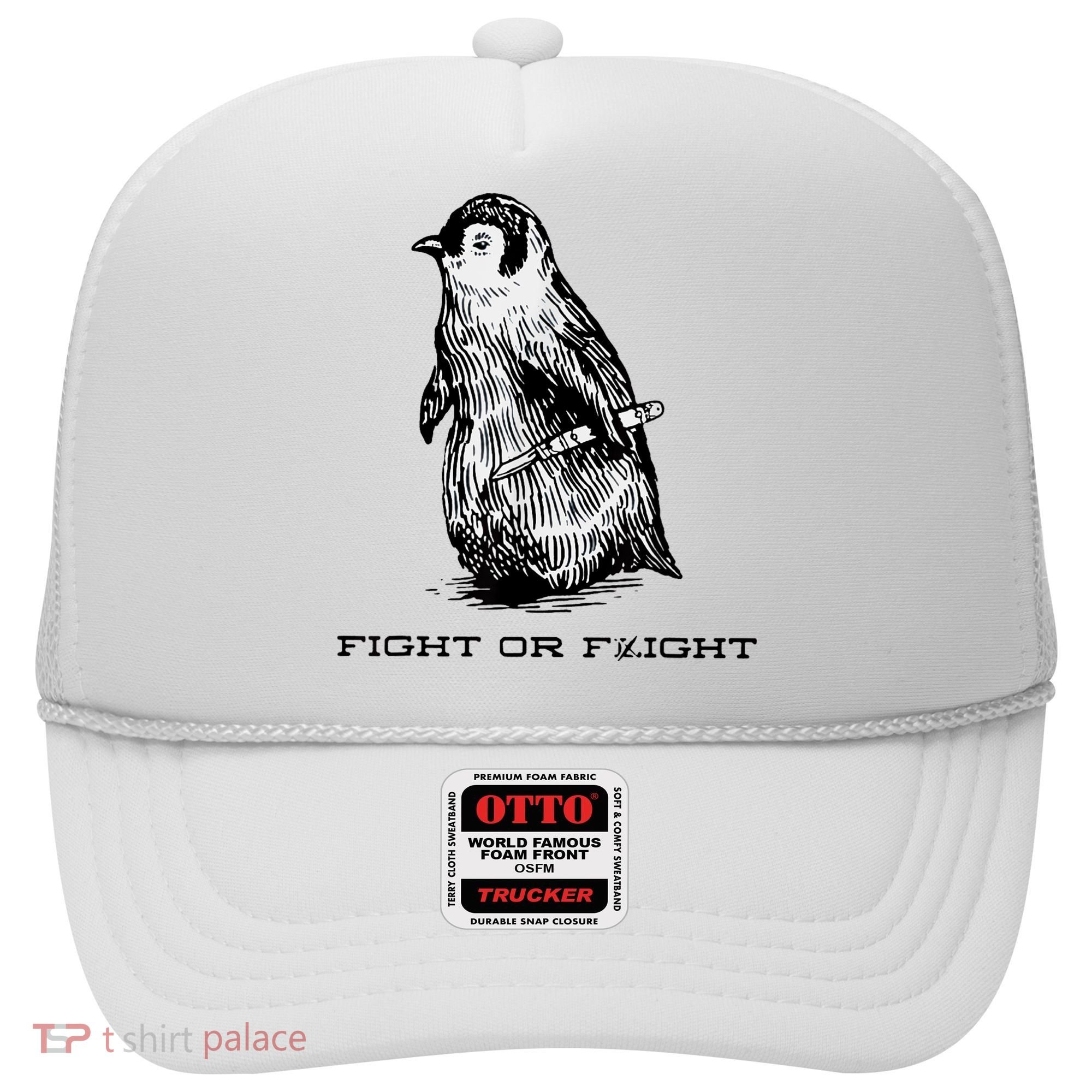 Fight Or Flight Funny Penguin Pun Fight Or Flight Meme Hat