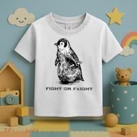 Fight Or Flight Funny Penguin Pun Fight Or Flight Meme Toddler T-Shirt thumb 3