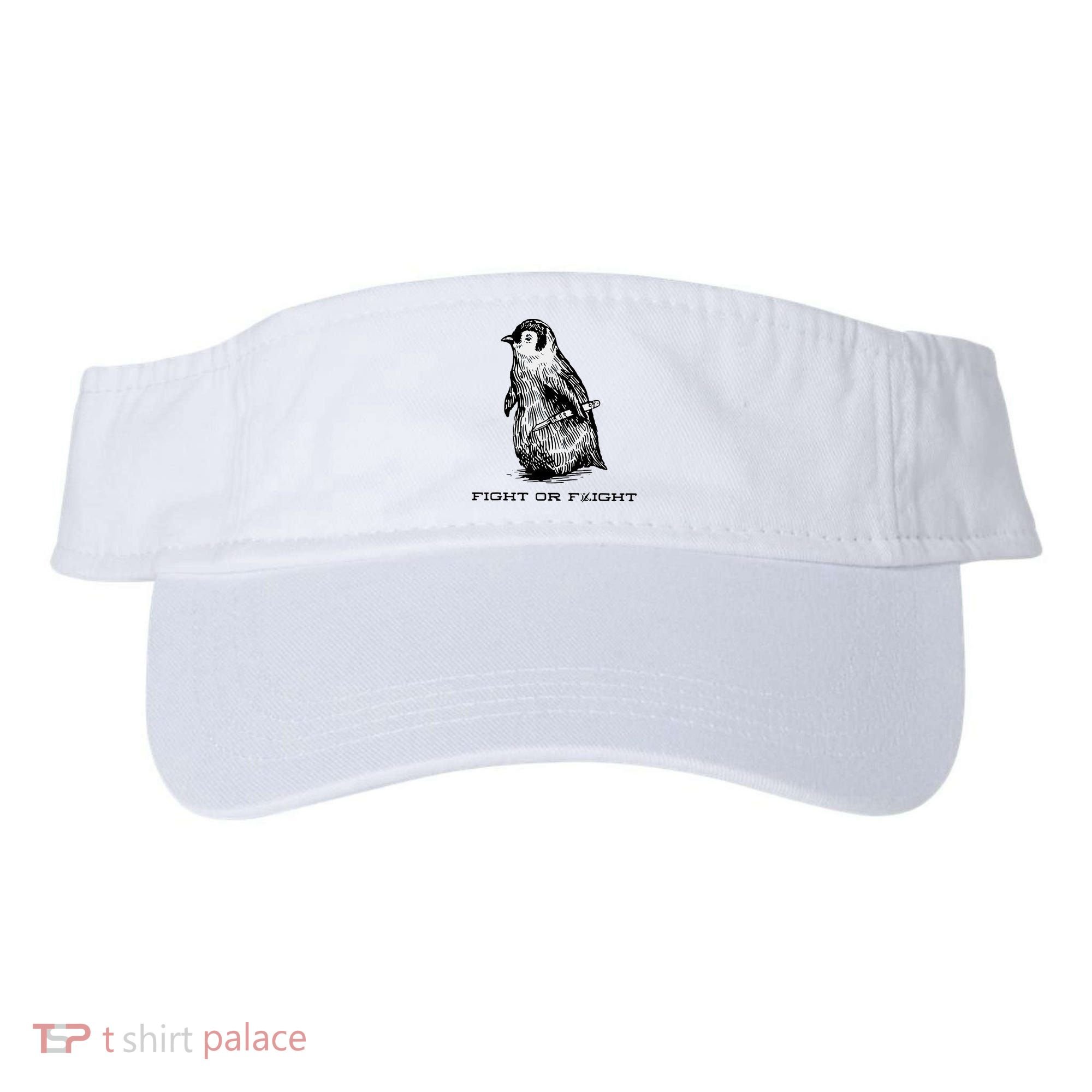 Fight Or Flight Funny Penguin Pun Fight Or Flight Meme Visor