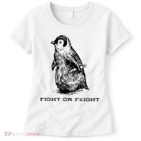 Fight Or Flight Funny Penguin Pun Fight Or Flight Meme Women's T-Shirt thumb 0