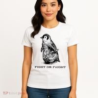 Fight Or Flight Funny Penguin Pun Fight Or Flight Meme Women's T-Shirt thumb 4
