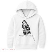 Fight Or Flight Funny Penguin Pun Fight Or Flight Meme Kids Hoodie thumb 0
