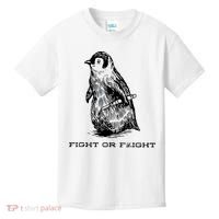 Fight Or Flight Funny Penguin Pun Fight Or Flight Meme Kids T-Shirt thumb 0