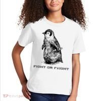 Fight Or Flight Funny Penguin Pun Fight Or Flight Meme Kids T-Shirt thumb 2