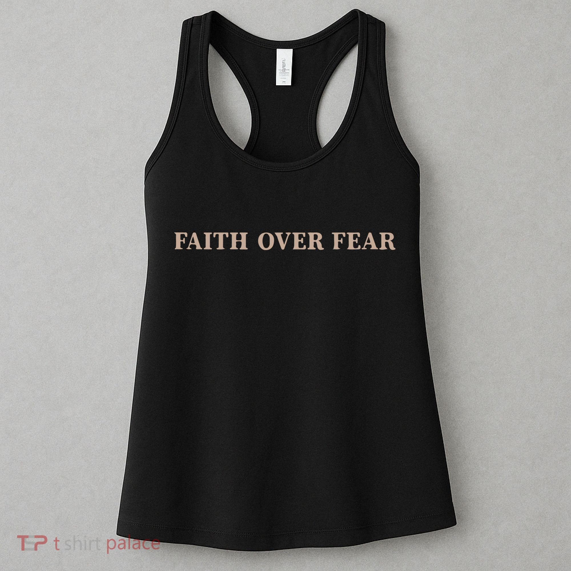 Faith Over Fear Christian Women's Tank Top