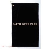 Faith Over Fear Christian Golf Towel thumb 0