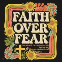 Faith Over Fear Christian Retro Floral 70s Tank Top thumb 6