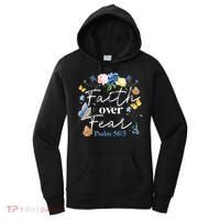 Faith Over Fear Flower Butterfly Christian Bible Verse Women's Hoodie thumb 0