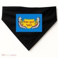 Flag Of Fort Peck Tribes Indian Reservation USA-Made Doggie Bandana thumb 0