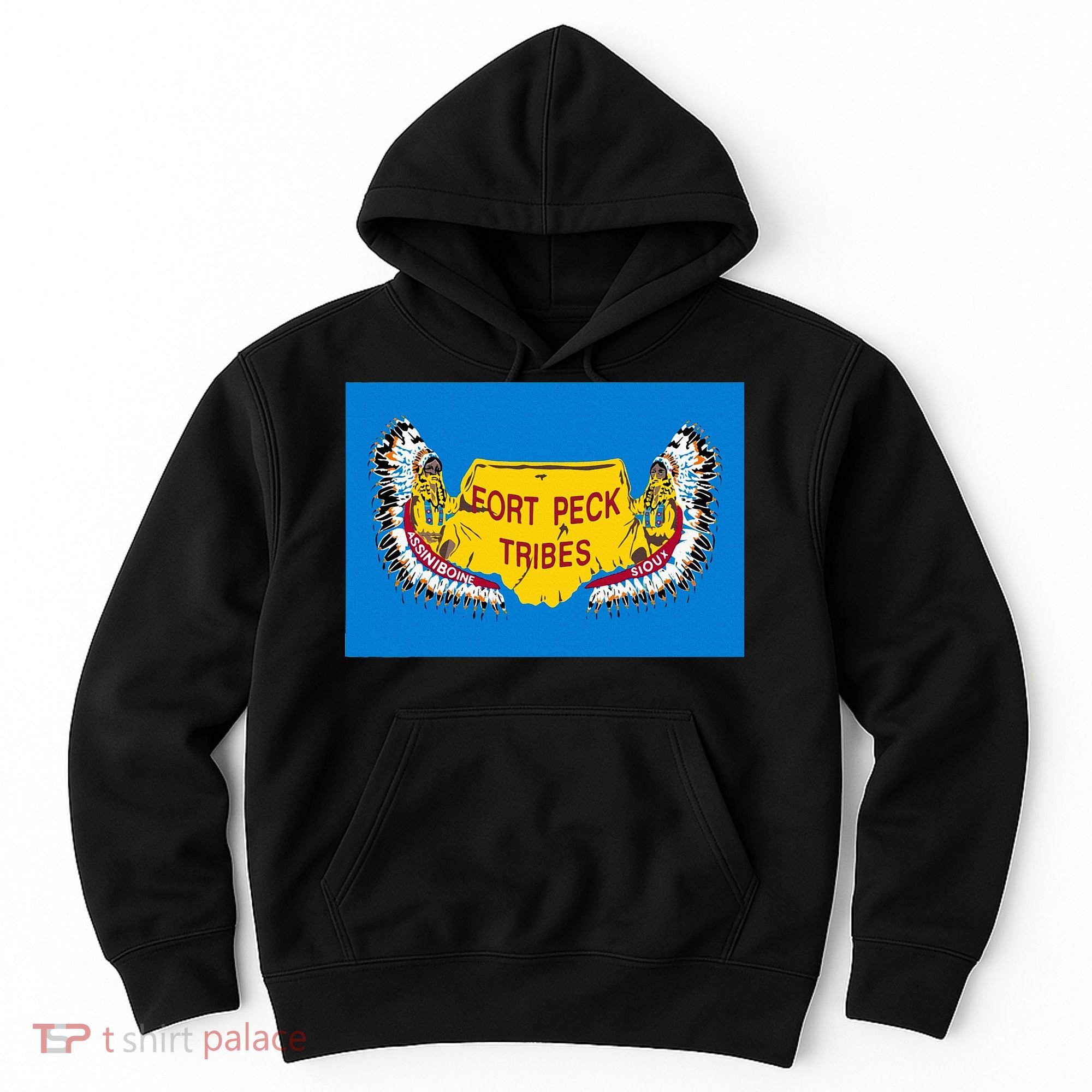 Flag Of Fort Peck Tribes Indian Reservation Hoodie
