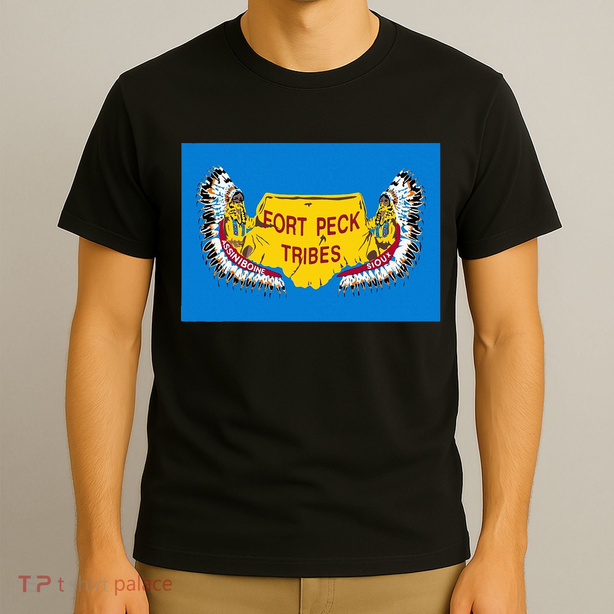 Flag Of Fort Peck Tribes Indian Reservation T-Shirt
