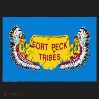 Flag Of Fort Peck Tribes Indian Reservation Beanie thumb 2