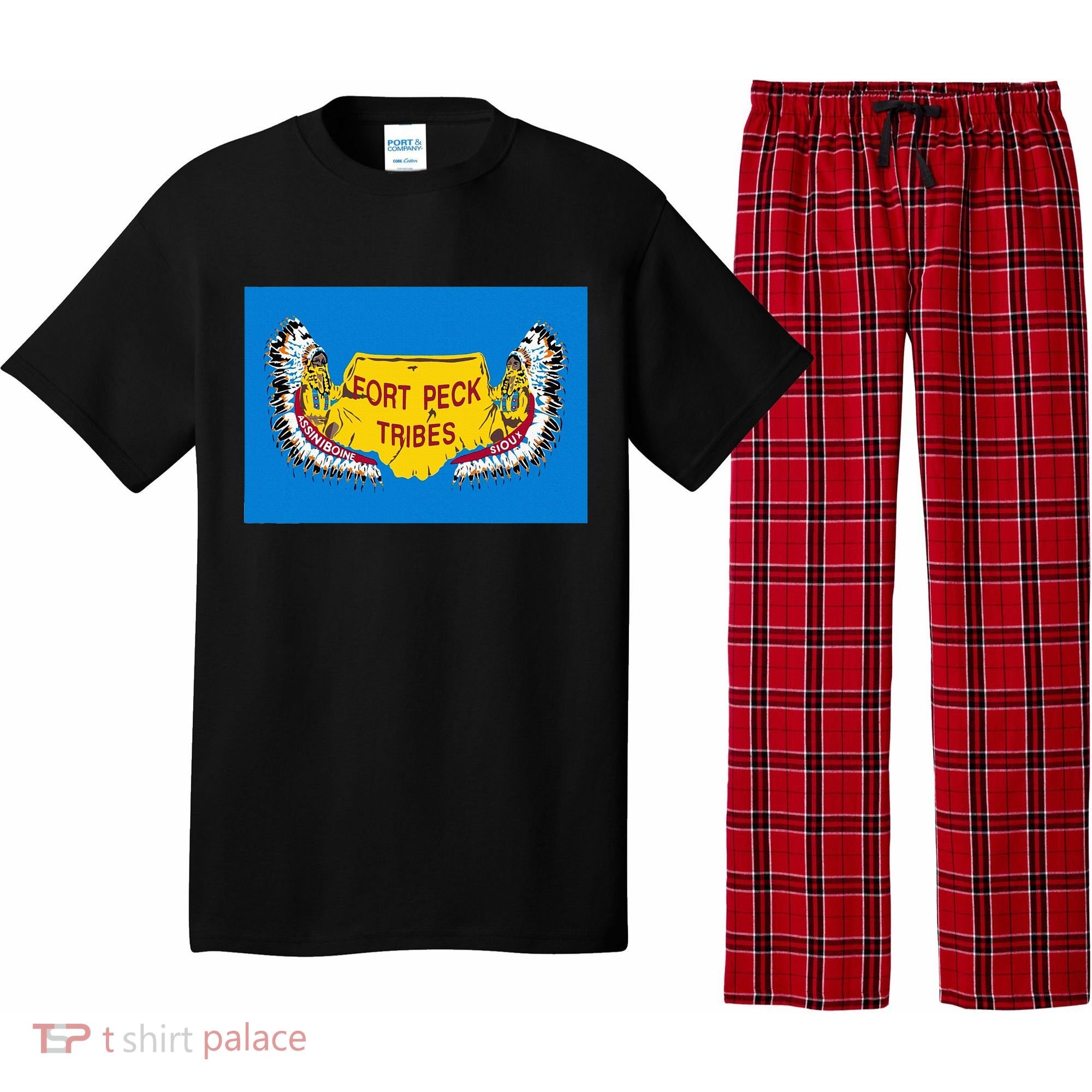 Flag Of Fort Peck Tribes Indian Reservation Pajama Set
