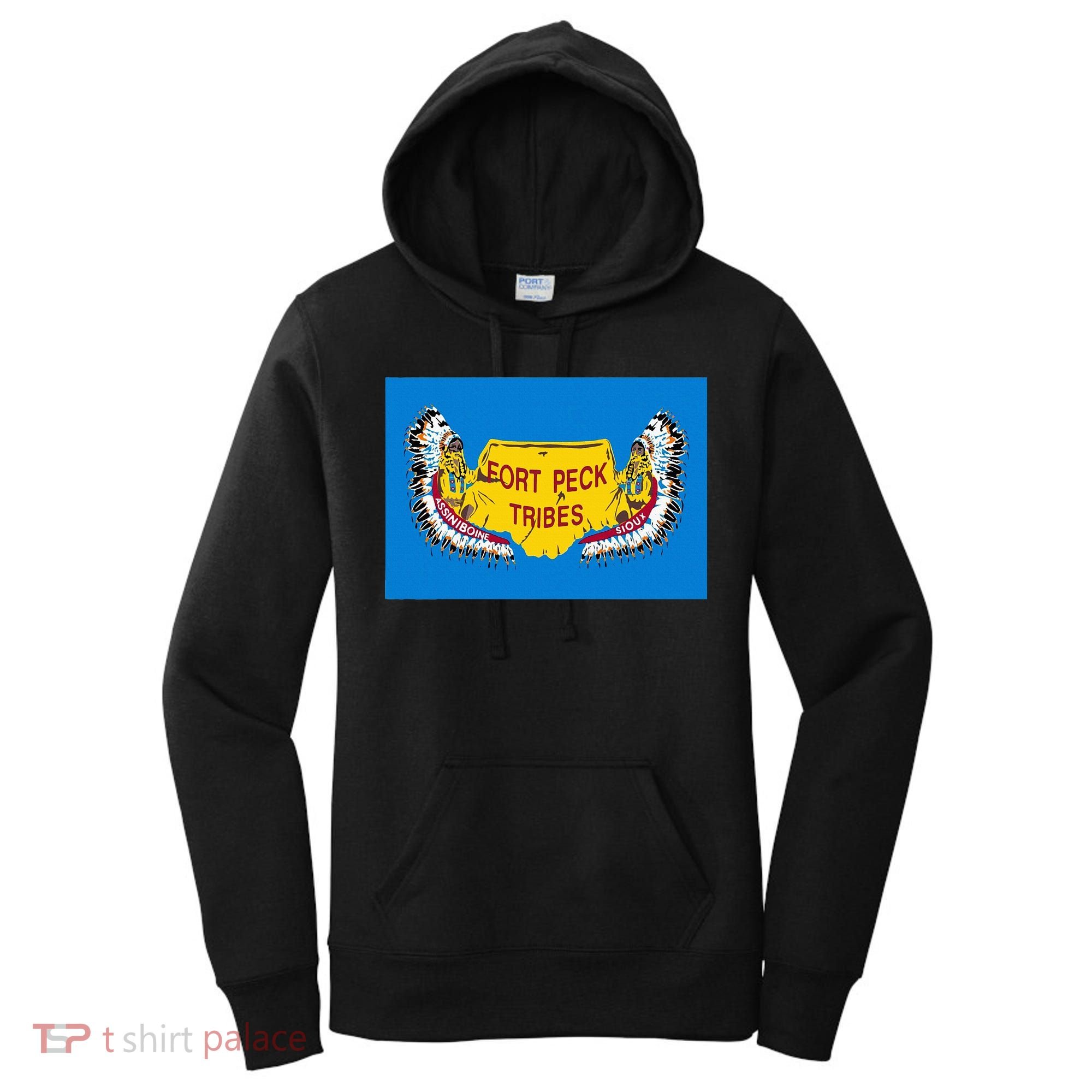 Flag Of Fort Peck Tribes Indian Reservation Women's Hoodie