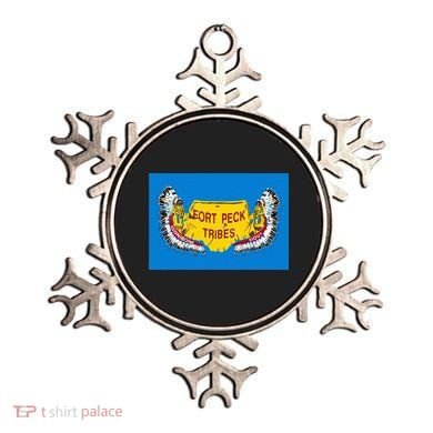 Flag Of Fort Peck Tribes Indian Reservation Ornament
