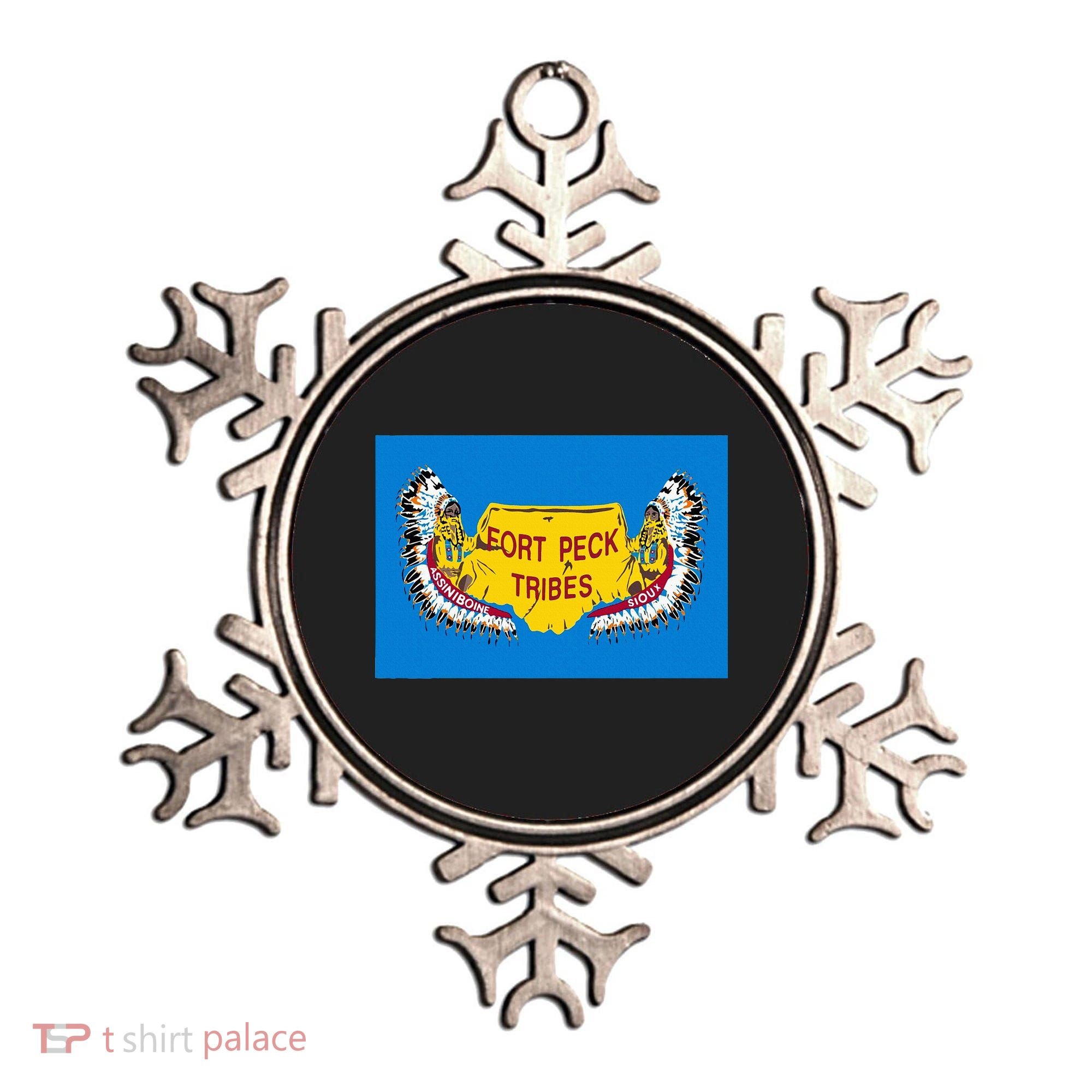 Flag Of Fort Peck Tribes Indian Reservation Ornament