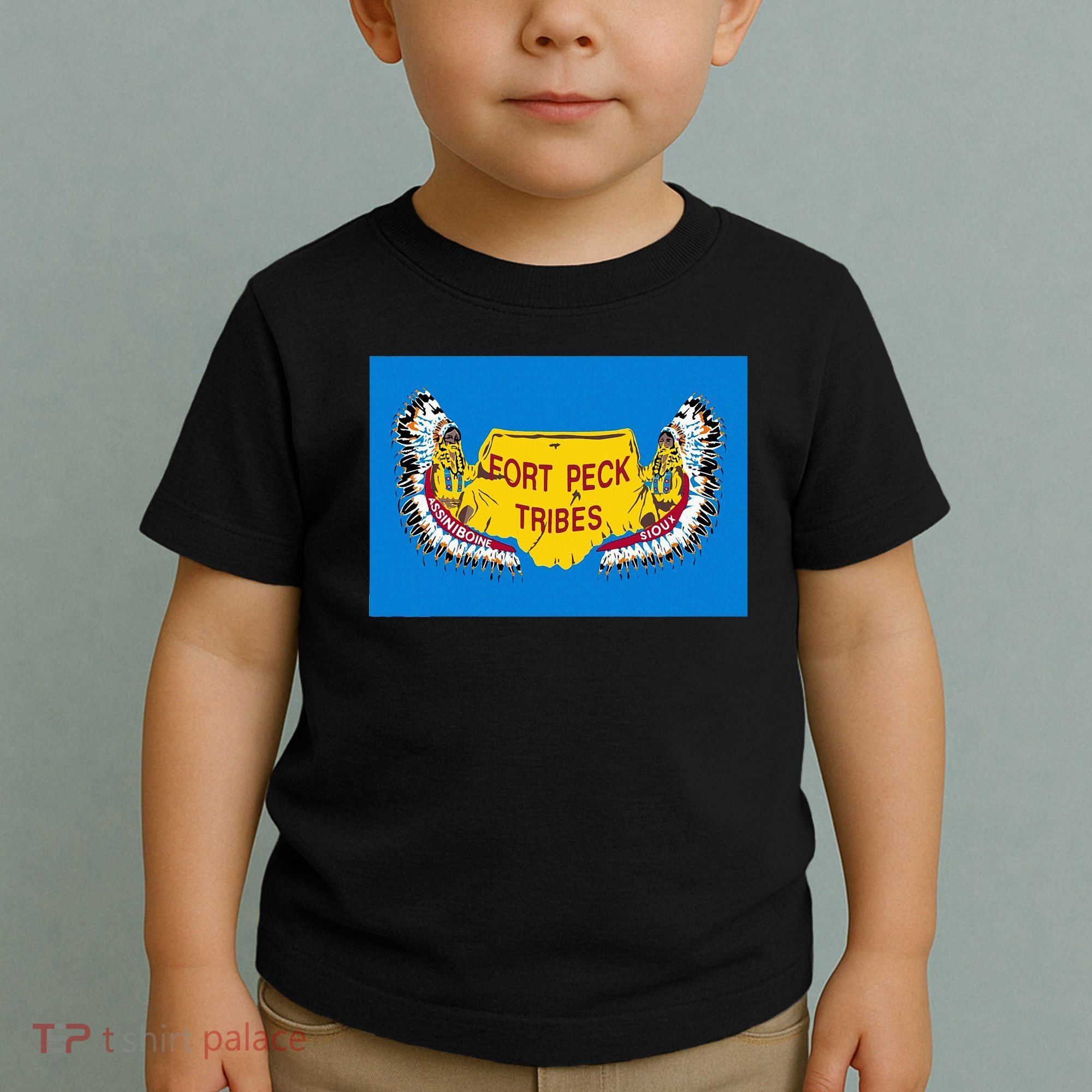 Flag Of Fort Peck Tribes Indian Reservation Toddler T-Shirt
