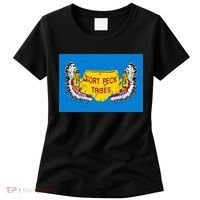 Flag Of Fort Peck Tribes Indian Reservation Women's T-Shirt thumb 0