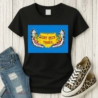Flag Of Fort Peck Tribes Indian Reservation Women's T-Shirt thumb 3