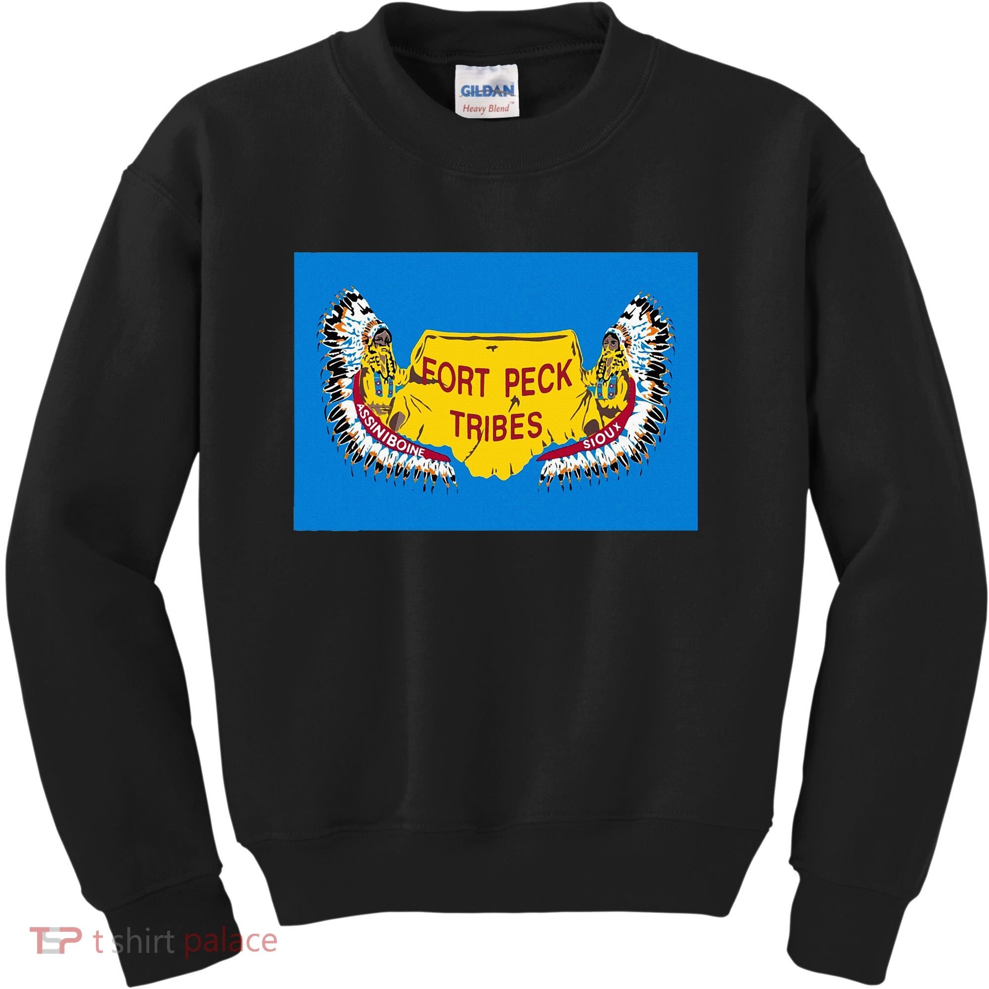 Flag Of Fort Peck Tribes Indian Reservation Kids Sweatshirt