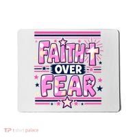 Faith Over Fear Motivational Christian Quote Mousepad thumb 0