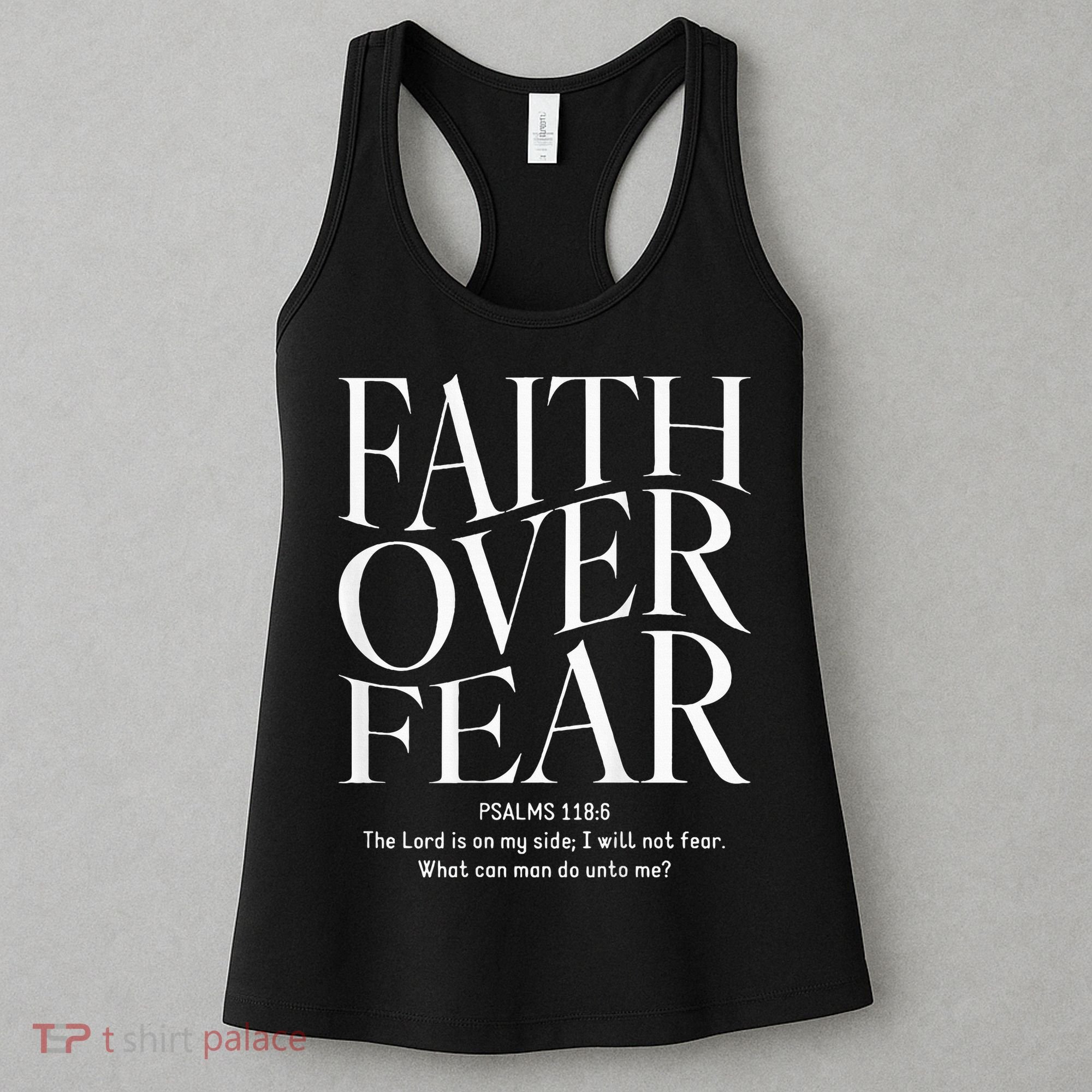 Faith Over Fear Christian Women's Tank Top