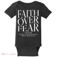 Faith Over Fear Christian Baby Bodysuit thumb 0