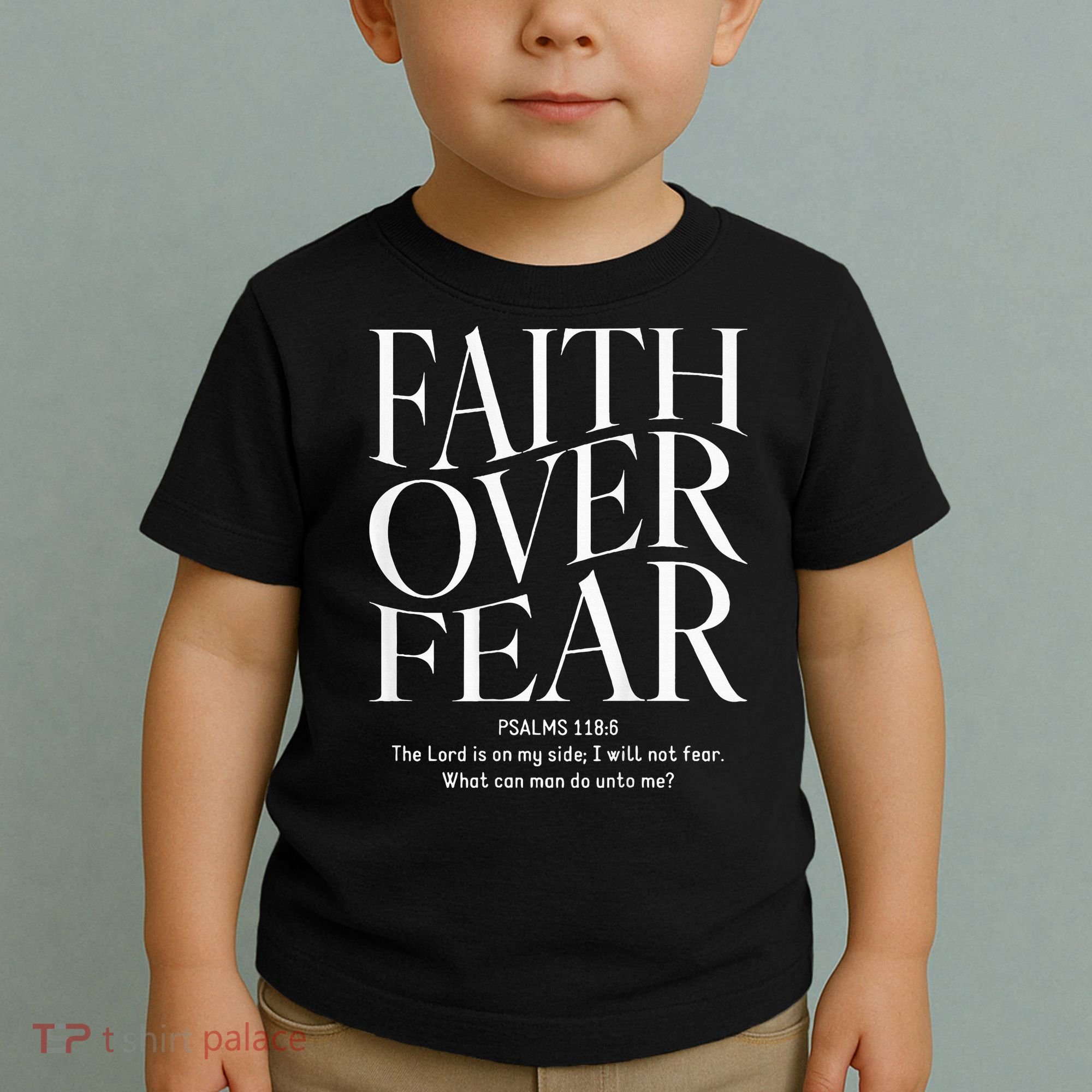 Faith Over Fear Christian Toddler T-Shirt