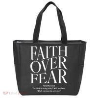 Faith Over Fear Christian Tote Bag thumb 0