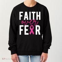 Faith Over Fear Breast Cancer Awareness Women's Sweatshirt thumb 0