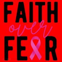 Faith Over Fear Breast Cancer Awareness Santa Hat thumb 1
