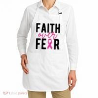Faith Over Fear Breast Cancer Awareness Apron thumb 2