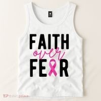 Faith Over Fear Breast Cancer Awareness Tank Top thumb 2