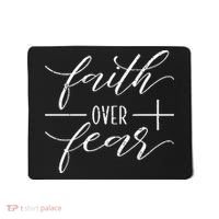 Faith Over Fear Jesus Christian Religious Mousepad thumb 0