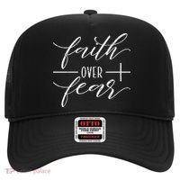 Faith Over Fear Jesus Christian Religious Hat thumb 0