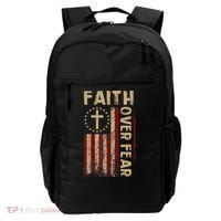 Faith Over Fear Patriotic Christian Backpack thumb 0