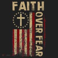 Faith Over Fear Patriotic Christian Beanie thumb 2