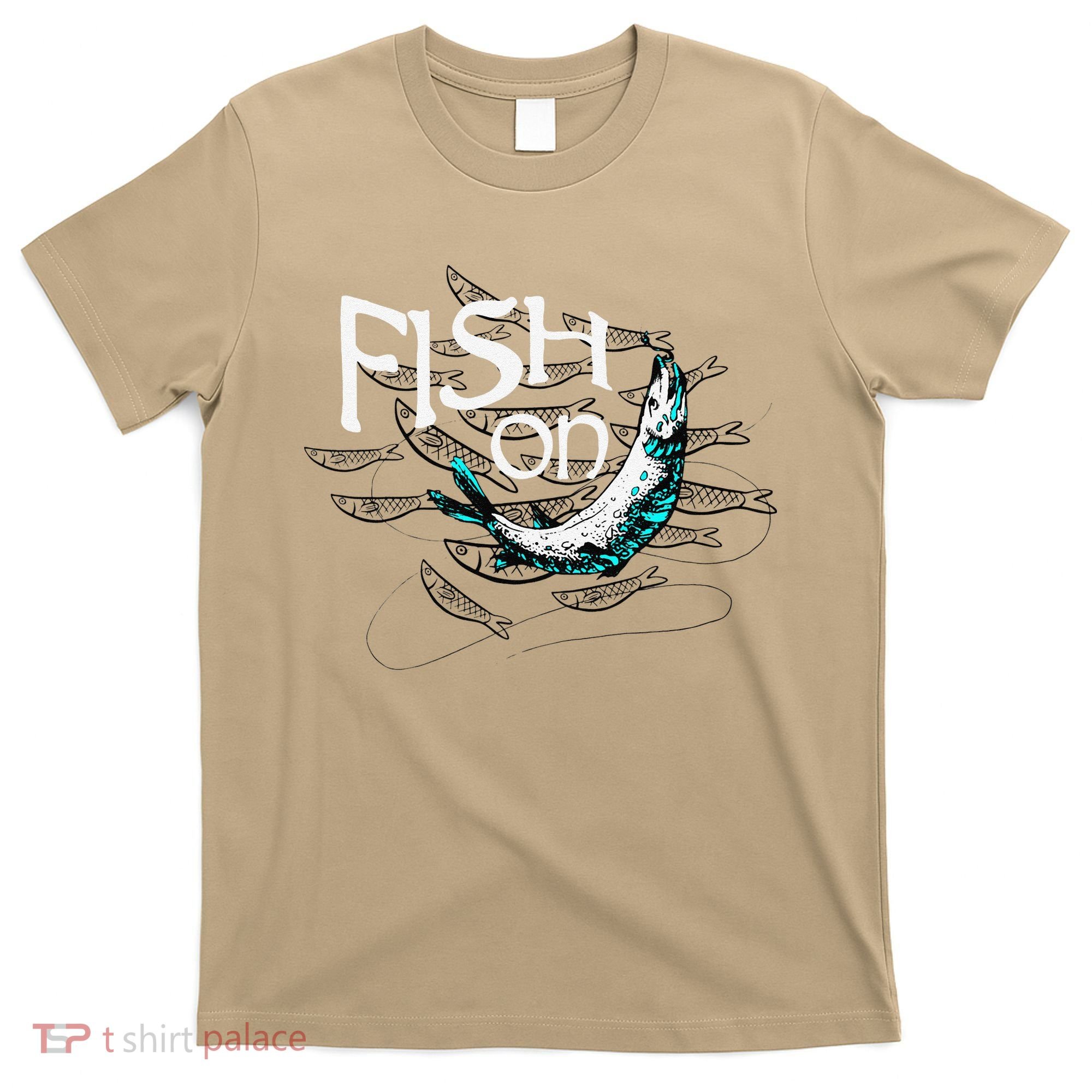 Fish On Fishing Gift For Bass Fisherman Fishing Gift T-Shirt