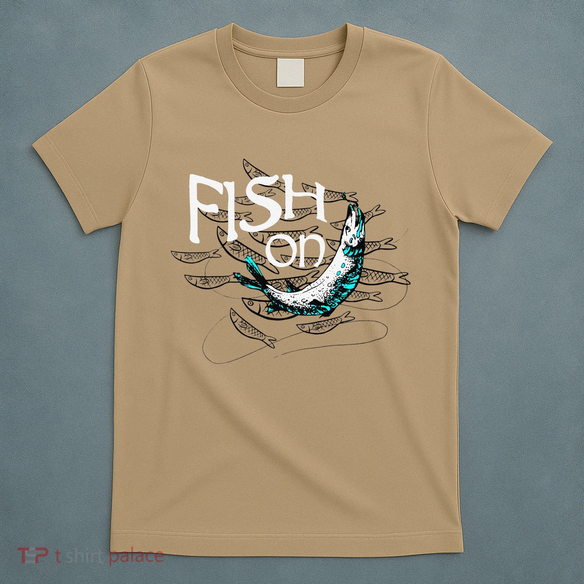 Fish On Fishing Gift For Bass Fisherman Fishing Gift T-Shirt