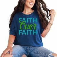 Faith Over Faith Comfort Colors T-Shirt thumb 0