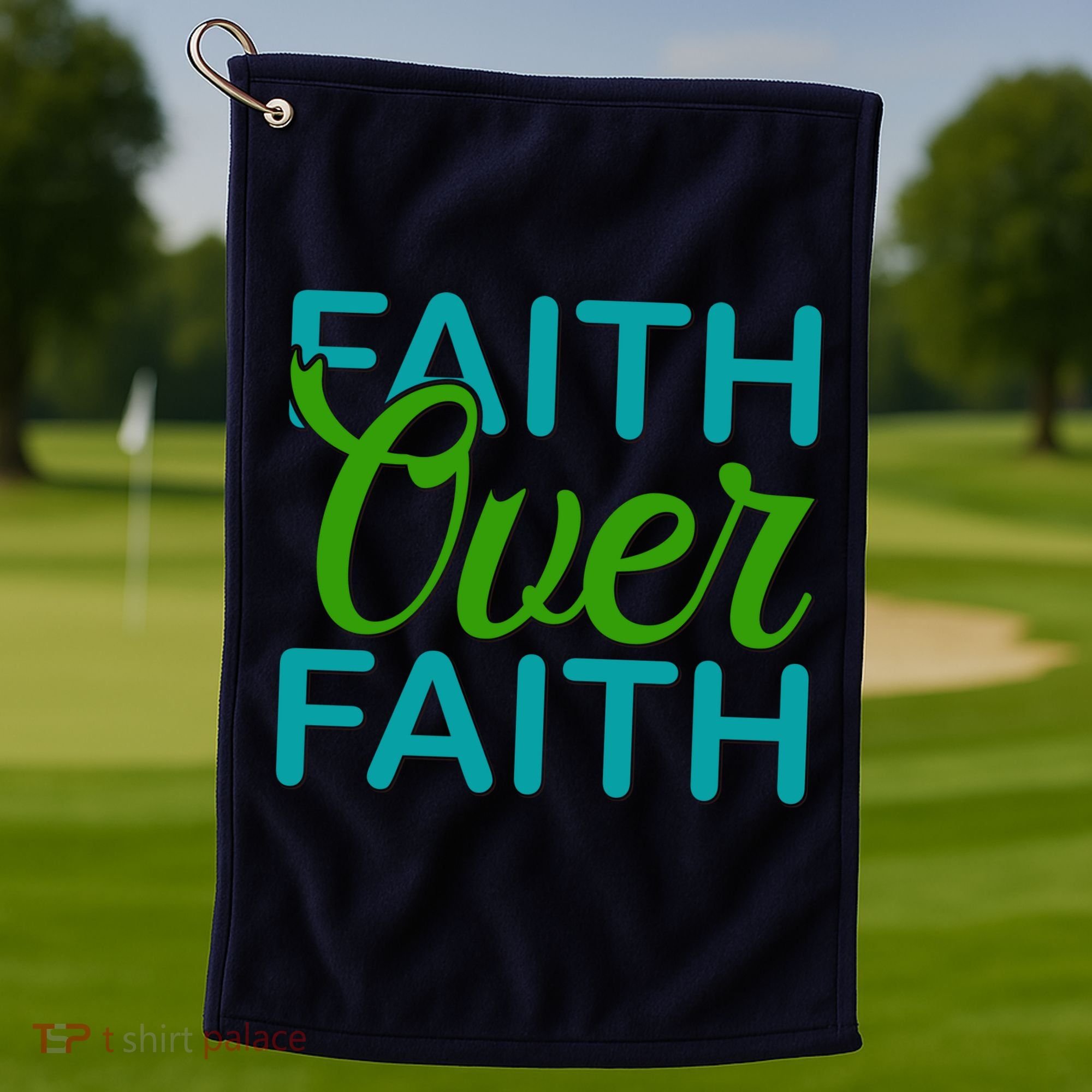 Faith Over Faith Golf Towel