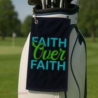 Faith Over Faith Golf Towel thumb 2