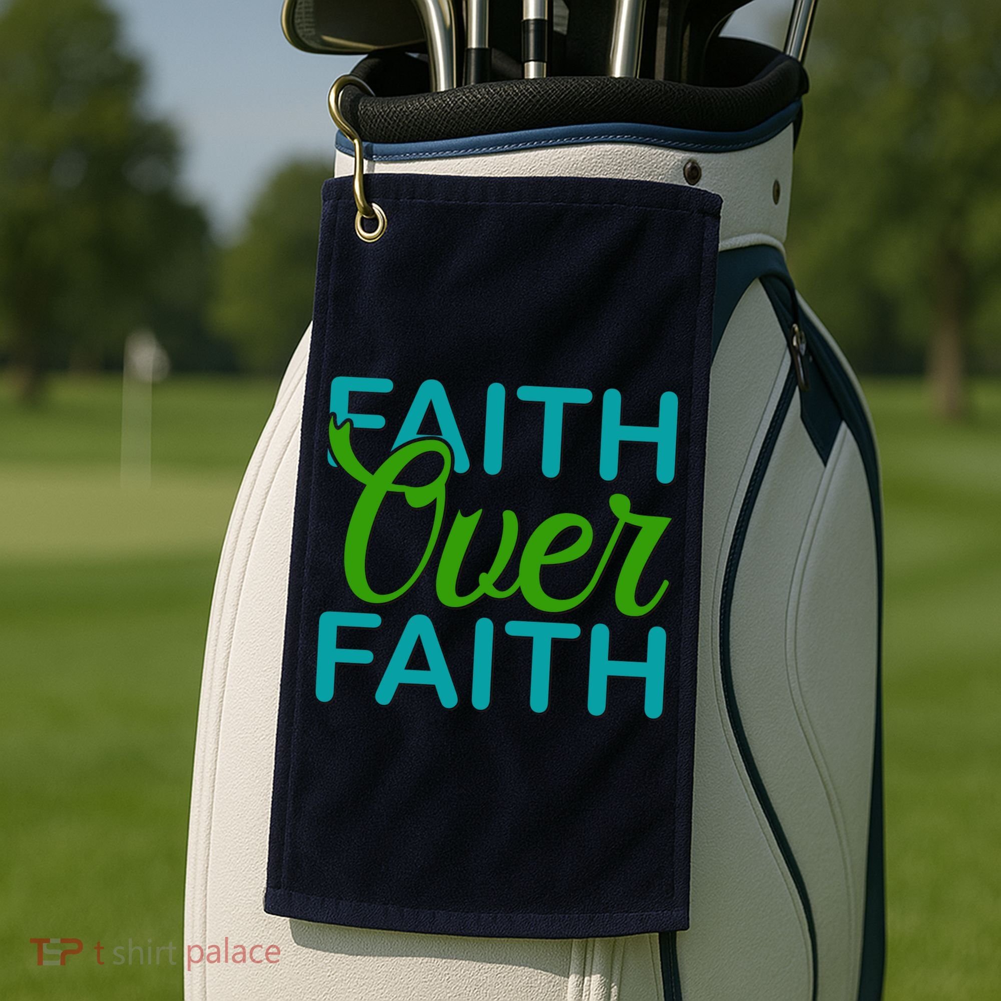 Faith Over Faith Golf Towel