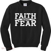 Faith Over Fear Kids Sweatshirt thumb 0
