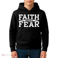 Faith Over Fear Kids Hoodie thumb 4