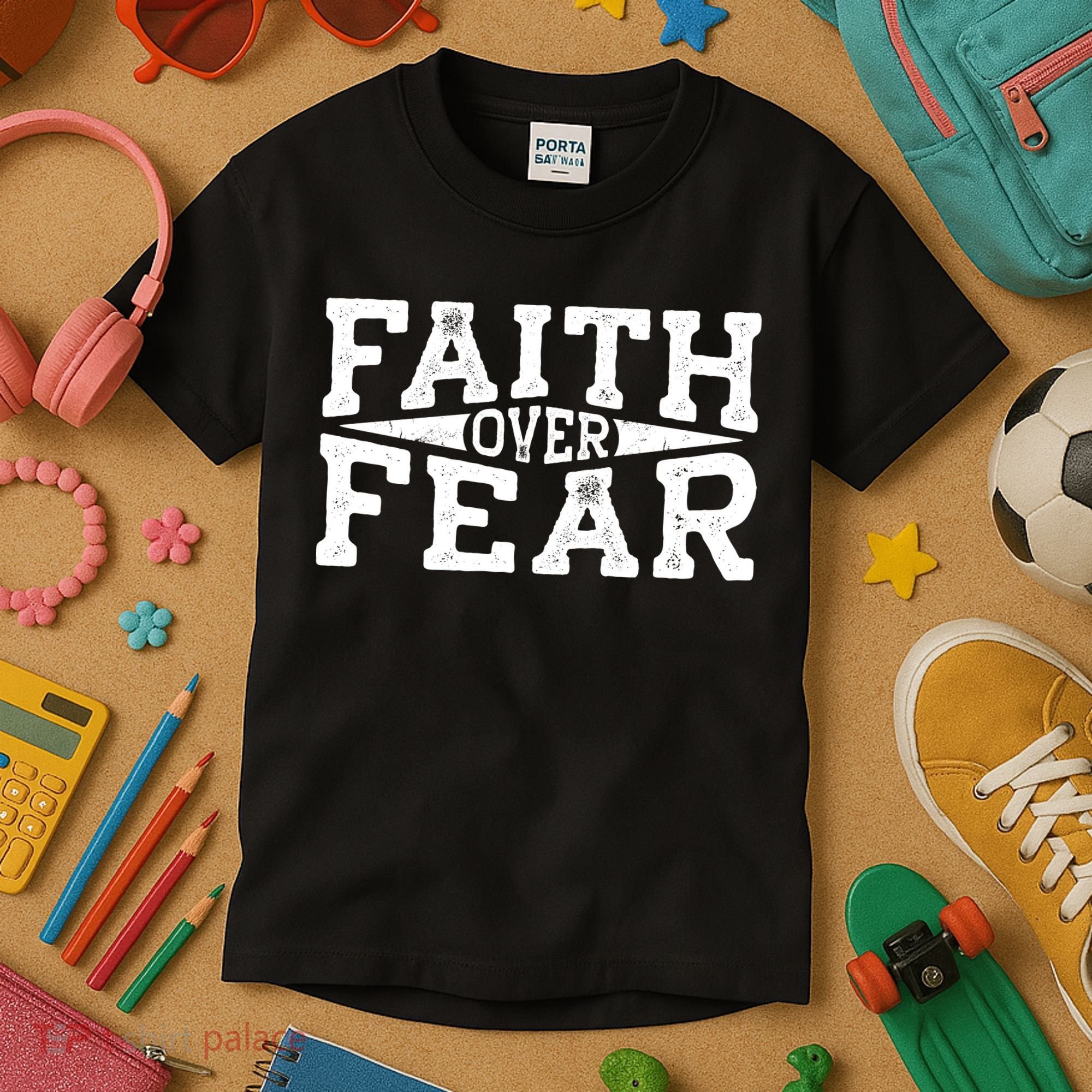Faith Over Fear Kids T-Shirt
