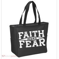 Faith Over Fear Tote Bag thumb 2